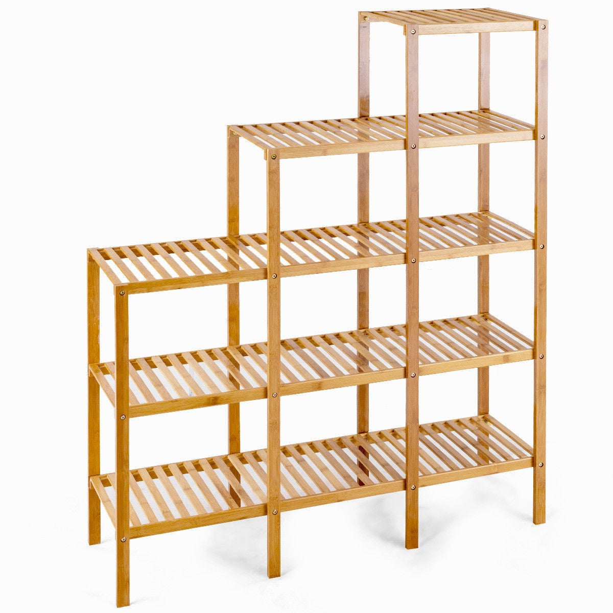 Multifunctional Bamboo Shelf Storage